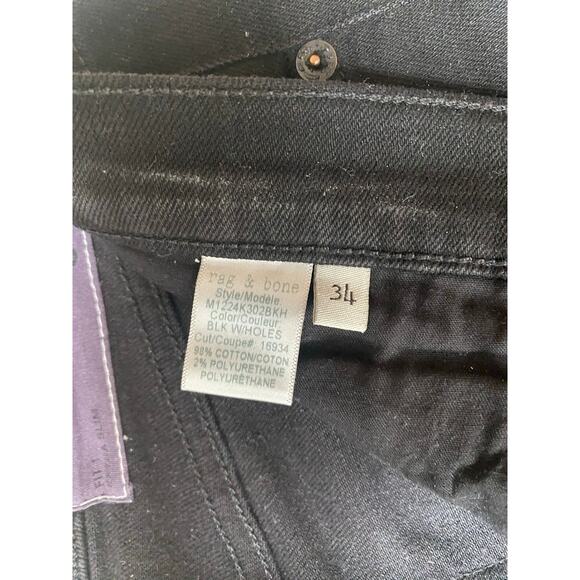 Mens Rag & Bone Standard Issue Denim Fit 1 Extra Slim Size 34 - Picture 5 of 5